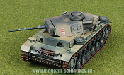 Масштабная модель в сборе и окраске Танк PANZER III AUSF. L 10.Pz.Div., Afrikakorps 1942, Panzerstahl - фото