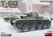 Сборная модель из пластика T-60 с башней от T-30, набор и интерьером, MiniArt (1/35) - фото