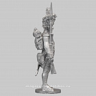 Сборная миниатюра из металла Сержант-гренадёр, на плечо. Франция, 1807-1812 гг, 28 мм, Аванпост
