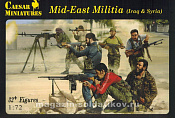 Солдатики из пластика Mid-East Militia (Iraq & Syria) (1/72) Caesar Miniatures - фото