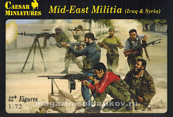 Солдатики из пластика Mid-East Militia (Iraq & Syria) (1/72) Caesar Miniatures