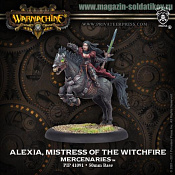 Сборная миниатюра из металла Mercenary Alexia, Mistress of the Witchfire BLI Warmachine - фото