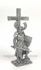 Миниатюра из олова 310. Тевтонский рыцарь, крестоносец, XIII в, 54 мм, EK Castings - фото