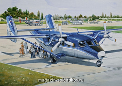 Сборная модель из пластика Самолет Ан-28 «Регион Авиа» (1/144) Восточный экспресс