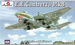 Сборная модель из пластика E.E.Canberra Mk-8 бомбардировщик Amodel (1/144)