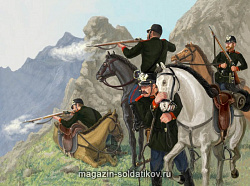 Солдатики из пластика Русские драгуны 1877 (1/72) Strelets