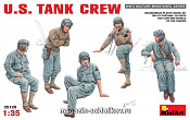 Сборные фигуры из пластика Американский танковый экипаж, MiniArt (1/35) - фото