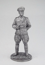 Миниатюра из олова WW2-21 Маршал Советского Союза Г.К.Жуков, 1945 г. 54 мм,. EK Castings - фото
