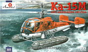 Сборная модель из пластика Kaмов Ka-15M Советский противолодочный вертолет Amodel (1/72) - фото