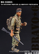 Сборная миниатюра из смолы U.S. Infantry Private (2), Vietnam '68, (1/35), Bravo 6 - фото