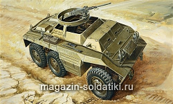 Сборная модель из пластика ИТ Бронеавтомобиль M20 Armoured Utility Car (1/72) Italeri