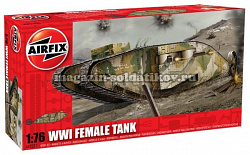Сборная модель из пластика А Танк первой мировой «FEMALE» (1/76) Airfix