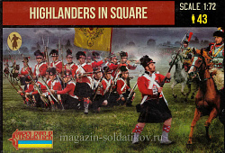 Highlanders in Square (1/72) Strelets