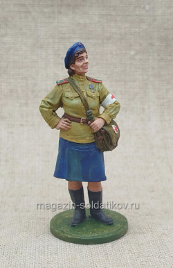 Девушка-санинструктор, сержант Красной Армии, 1943-45 гг., 54 мм, Soldanir (QF0530) (QF0530)