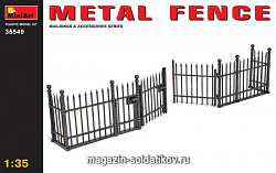 Сборная модель из пластика Металлическая ограда MiniArt (1/35)