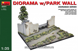Сборная модель из пластика Диорама с парковой стеной MiniArt (1/35)