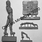 Сборная миниатюра из металла Гостья из будущего, 54 мм, Chronos miniatures
