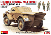 Сборная модель из пластика LEICHTER Pz.Kmpf. Mk.I 202(е) с экипажем. Динго Mк.I MiniArt (1/35) - фото