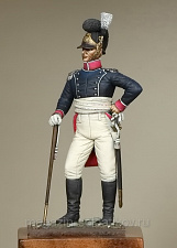 Сборная фигура из смолы SM 5426 Офицер вюртембергской пехоты, 1812 г., 54 мм, SOGA miniatures - фото