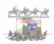 Солдатики из пластика Армия Карла XII. Северная война (8+4 шт, серый) 52 мм, Солдатики ЛАД - фото