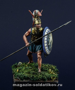 Сборная фигура из смолы Etruscan warrior V BC, 54 mm. Mercury Models