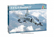 Сборная модель из пластика ИТ Самолет F-4 E/F PHANTOM 1:72 Italeri - фото