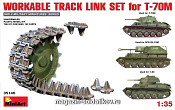 Сборная модель из пластика Набор рабочих траков для танка Т-70М MiniArt (1/35) - фото