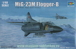 Сборная модель из пластика Самолет МиГ-23 М 1:48 Трумпетер