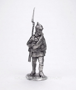 Сборные фигуры из металла Красноармеец в походе, 1918-1922 гг. 28 мм, Figures from Leon
