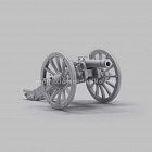 Сборная миниатюра из смолы 4-фунтовое орудие системы Грибоваля, 28 мм, Аванпост
