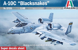 Сборная модель из пластика ИТ Самолет A-10C Blacksnakes (1/48) Italeri