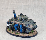 Диорама с моделью Sherman M4A2 (1:35) Магазин Солдатики - фото