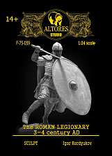Сборная миниатюра из смолы Римский легионер 75 мм, Altores studio - фото
