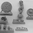 Сборная миниатюра из металла Европейский крестьянин с волынкой, XVI в., 54 мм, Chronos miniatures