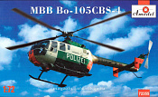 Сборная модель из пластика Вертолет MBB Bo-105CBS-4 Amodel (1/72) - фото