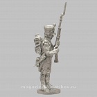 Сборная миниатюра из металла Фузилер заряжающий, в кивере («приготовиться») Франция, 1807-1812 гг, 28 мм, Аванпост