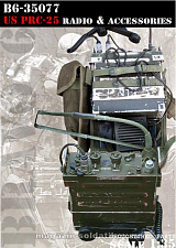 Сборная миниатюра из смолы US PRC-25 radio & accessoires (1/35), Bravo 6 - фото