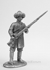 Миниатюра из олова 434 РТ Егерь 16-го полка генерал-майора Лихачева 1803 г., 54 мм, Ратник - фото