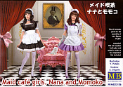 Сборные фигуры из пластика MB 35186 Девушки в стиле «мэйдо-кафе» Нана и Момоко (1/35) Master Box - фото