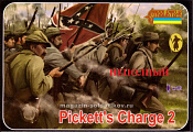 Солдатики из пластика Pickett's Charge 2 Gettisburg (1/72) Strelets - фото