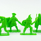 Солдатики из пластика Последняя битва, набор из 10 фигур (зеленый) 1:32, ИТАЛМАС