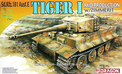 Сборная модель из пластика Д Танк Tiger I Mid. (1/72) Dragon