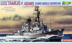 Сборная модель из пластика Д Корабль U.S.S. CHARLES F. ADAMS GUIDED MISSILE DESTROYER DDG-2 (1/700) Dragon