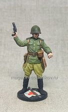 Миниатюра из металла Советский офицер.Сахалин. 1945 г., 54 мм - фото