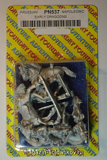 Фигурки из металла PN 537 Ранние драгуны (28 мм) Foundry - фото