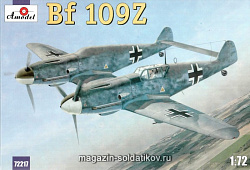 Сборная модель из пластика Мессершмитт Bf-109Z самолет Люфтваффе Amodel (1/72)
