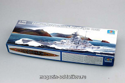 Сборная модель из пластика Немецкий крейсер «Принц Ойген» 1942г. 1:700 Трумпетер
