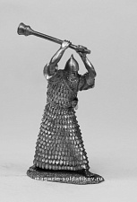 Миниатюра из олова 5181 СП Ассирийский воин с булавой 54 мм, Солдатики Публия - фото