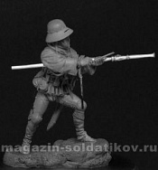 Сборная фигура из металла Европейский солдат с ручной бомбардой, 1466-75 гг., 54 мм, Chronos miniatures - фото