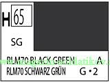 Краска художественная 10 мл. RLM70 чёрно-зелёная, полуглянцевая, Mr. Hobby